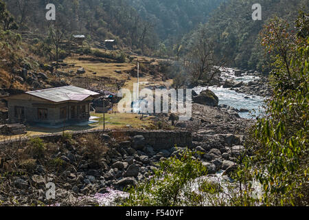 Wangdue Phodrang, Trongsa, Bhutan Stockfoto