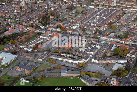 Luftaufnahme der Kolonialwarenhändler North Yorkshire Marktstadt, Cleveland, UK Stockfoto