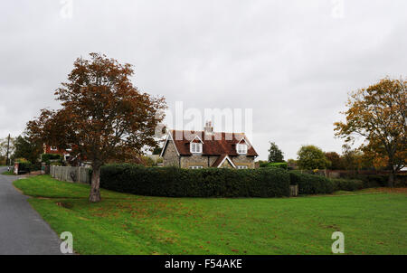 Malerische Flint Cottage in ländlicher Umgebung in Ringmer East Sussex UK Stockfoto