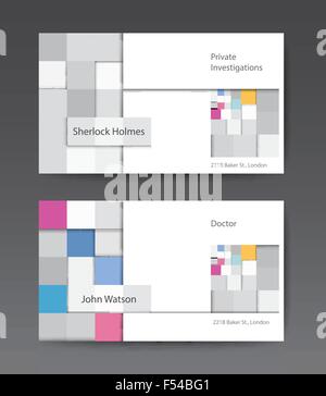 Visitenkarten-Vorlagen Stock Vektor