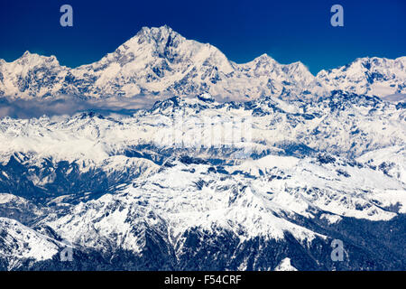 Aus der Luft verlassen Bhutan Himalaya Stockfoto