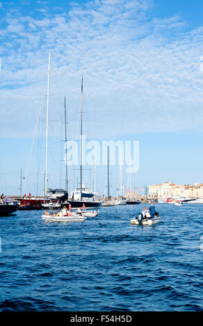 Saint-Tropez, Frankreich - 26. September 2015, Les Voiles de St. Tropez 2015, Côte d ' Azur, Frankreich Stockfoto