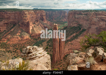 Spider Rock, Canyon de Chelly National Monument, Arizona, USA Stockfoto