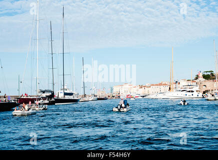 Saint-Tropez, Frankreich - 26. September 2015, Les Voiles de St. Tropez 2015, Côte d ' Azur, Frankreich Stockfoto