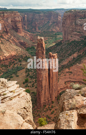 Spider Rock, Canyon de Chelly National Monument, Arizona, USA Stockfoto