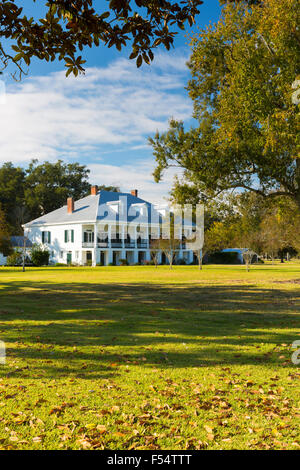 St Joseph Plantage des 19. Jahrhunderts antebellum Herrenhaus entlang des Mississippi bei Vacherie, Louisiana, USA Stockfoto