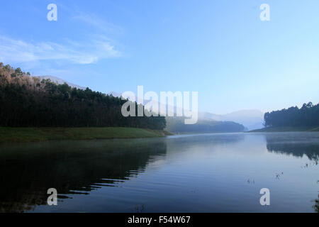 Echo Point, Munnar, Kerala, Indien Stockfoto