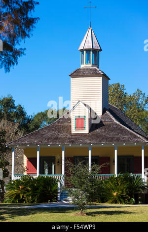 Kirche in Vermilionville Leben Geschichte Museum von Acadian (Cajun), Kreolisch und Kultur der amerikanischen Ureinwohner, Louisiana, USA Stockfoto