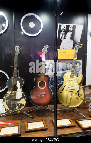 Ausstellung im Sonnenstudio Geburtsstätte des Rock And Roll Stars Elvis Presley, Johnny Cash, Carl Perkins, Jerry Memphis USA Stockfoto