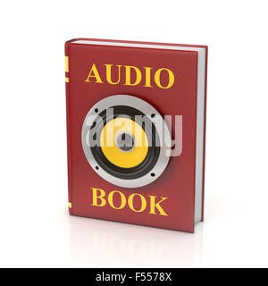 Hörbuch-3D-Illustration Stockfoto