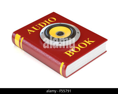 Hörbuch-3D-Illustration Stockfoto