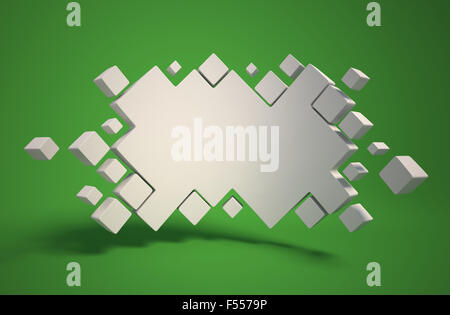 abstrakte Geometrie als 3d Hintergrund Stockfoto