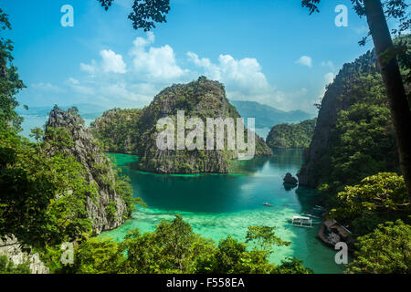 Schöne Landschaft von Coron, Palawan, Philippinen Stockfoto