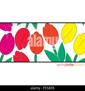Alle Gelegenheit Tulpe Karte im Vektorformat. Stock Vektor