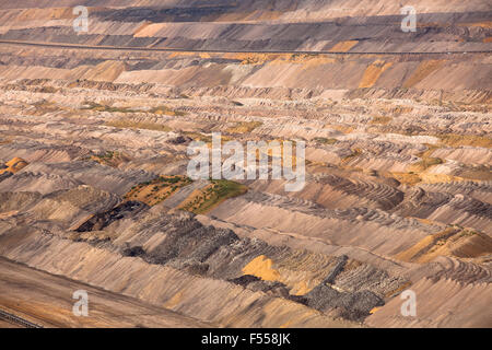 Europa, Deutschland, Nordrhein-Westfalen, Braunkohletagebau Hambach, Betreiber RWE Power AG. Stockfoto