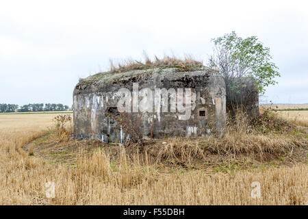 Tschechoslowakische Vorkriegsverteidigungsfestung an der Grenze gebaut. Umgebung Slavonice, Südböhmen, Tschechien Stockfoto