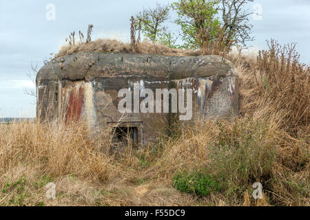 Tschechoslowakische Vorkriegsverteidigungsfestung an der Grenze gebaut. Umgebung Slavonice, Südböhmen, Tschechien Stockfoto