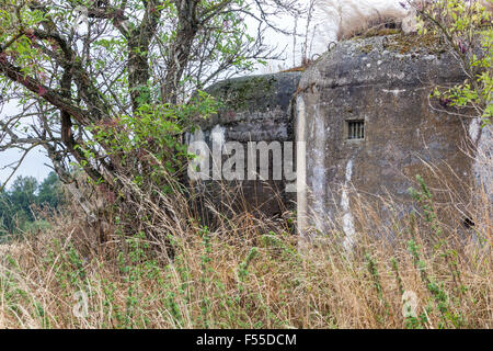 Tschechoslowakische Vorkriegsverteidigungsfestung an der Grenze gebaut. Umgebung Slavonice, Südböhmen, Tschechien Stockfoto