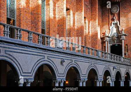 Schweden Stockholm Stadhuset oder Rathaus der blauen Halle, wo das Abendessen zu Ehren der Nobel-Preisträger gehalten wird Stockfoto