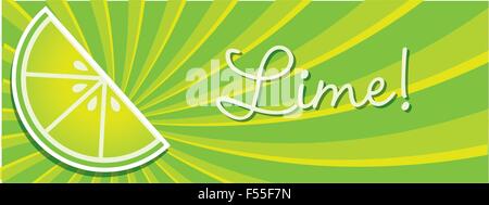 Hellen Kalk Keil Banner im Vektor-Format. Stock Vektor