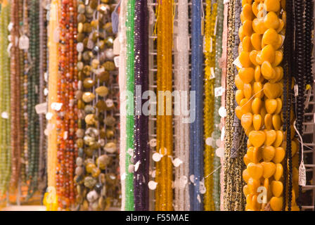 Halskette-Display, Willamette Achat & Mineral Society & Juwel Rock Show, Polk County Fairgrounds, Oregon Stockfoto