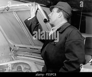 Deutscher Nachrichtensprecher Karl Heinz Köpcke, Deutschland 1960er Jahre. German News Moderator Karl Heinz Koepcke, Deutschland der 1960er Jahre. Stockfoto