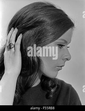 Deutsche Fictitious character Antje Roosch, Deutschland 1960er Jahre. Deutsche Schauspielerin Antje Roosch, Deutschland der 1960er Jahre. Stockfoto