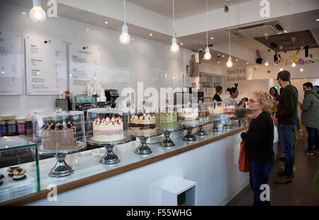 Fräser & Quetsche Konditorei und Cafe in Soho London - UK Stockfoto