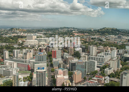 Vogelperspektive Blick auf Auckland, Neuseeland Stockfoto