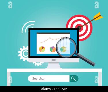SEO Suchmaschinen-Optimierung Stock Vektor