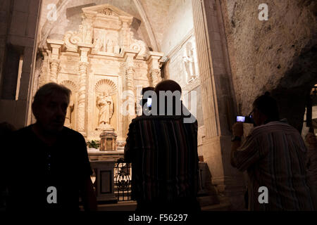 Santuario San Michele Arcangelo Kirche. Monte Sant'Angelo, Apulien. Italien Stockfoto