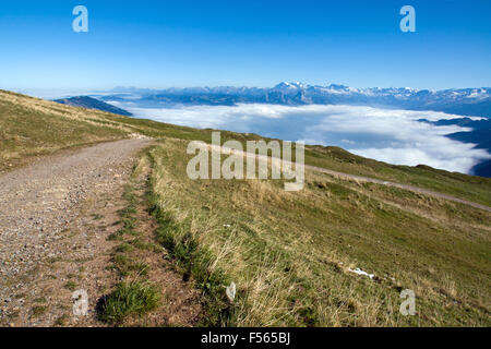 Landschaft in den Schweizer Alpen von der Rigi gesehen Stockfoto