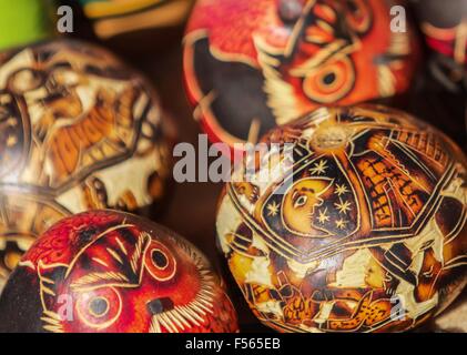 Souvenir von Uros Insel, Peru, Bolivien Stockfoto