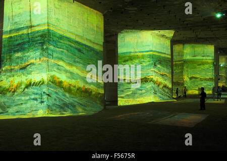 Vicent Van Gogh Projektion in der Bilder-Cathedral (Cathedrale D´Images). Les Baux de Provence. Bouches-du-Rhône. Der Provence. Fr Stockfoto