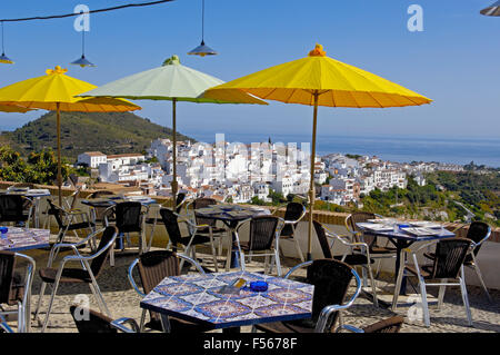 Frigiliana. Berge Axarquia, Provinz Malaga. Costa Del Sol, Andalusien. Spanien Stockfoto