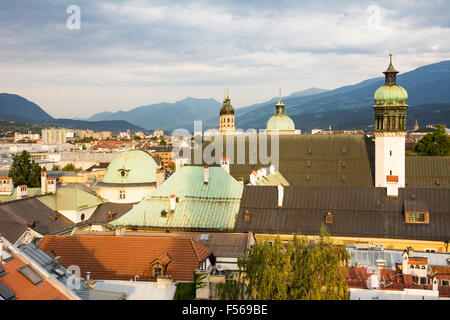 Blick über Innsbruck in Tirol, Österreich Stockfoto