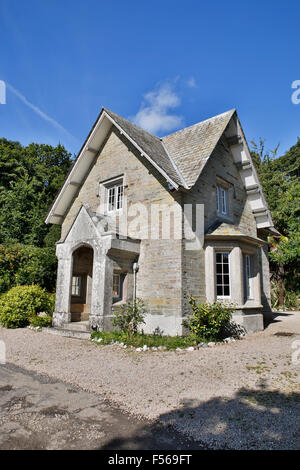 Haus; Loe Pool; Penrose; Cornwall; UK Stockfoto