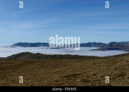 Lakelands Dach über eine s. Nebel Stockfoto