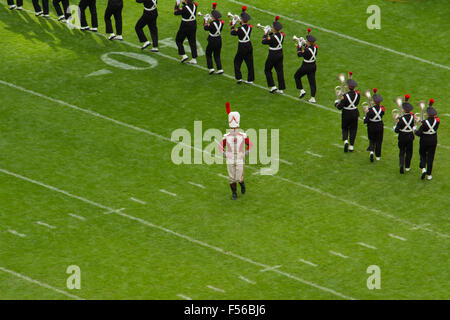 Ohio Landesuniversität marschierendes Band in der Wembley Arena für NFL Stockfoto