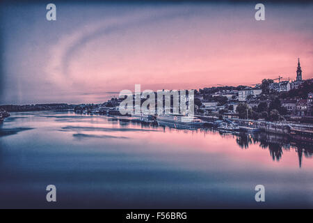 Belgrad (Serbien) sunrise Stockfoto