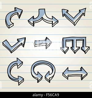 Pfeile legen Stock Vektor
