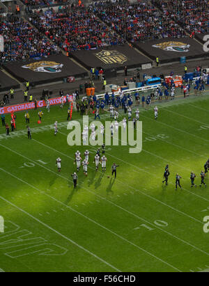 Jacksonville Jaguars Vs Buffalo Bills NFL in der Wembley Arena UK Stockfoto