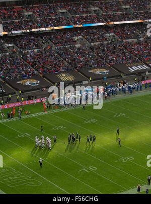 Jacksonville Jaguars Vs Buffalo Bills NFL in der Wembley Arena UK Stockfoto