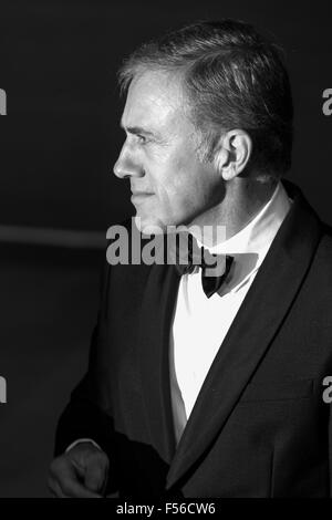 London, UK. 26.10.2015. Schauspieler Christoph Waltz. CTBF Royal Film Performance, Welt-Premiere des neuen James Bond film "Spectre" in der Royal Albert Hall. Stockfoto