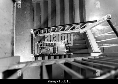 Treppenhaus, Hotel Pennsylvania, 7th Avenue, New York City, Vereinigte Staaten von Amerika. Stockfoto