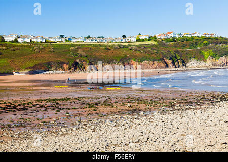 Mit Blick auf Broadsands Strand Torbay Devon England UK Europa Stockfoto