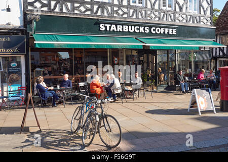 Starbucks Coffee Café in Hitchin England Vereinigtes Königreich UK Stockfoto