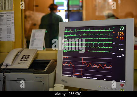 Katheter-Ablation-Labor an Universität Klinikum Schwester der Barmherzigkeit in Zagreb, Kroatien Stockfoto