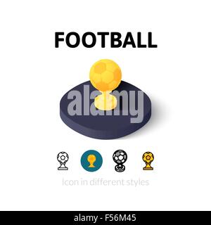Fußball-Ikone in anderen Stil Stock Vektor