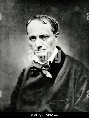 Porträt des französischen Dichters Charles Baudelaire Stockfoto